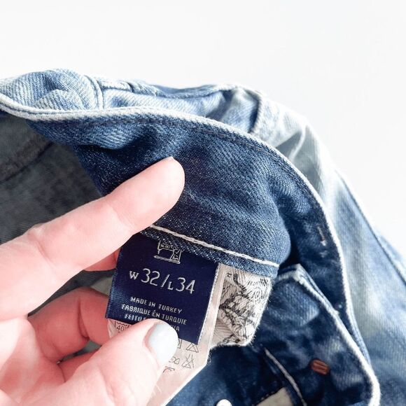 Scotch & Soda Dean Men's Denim Jeans Acid Wash Distressed Straight Leg 32x34 - Picture 5 of 10